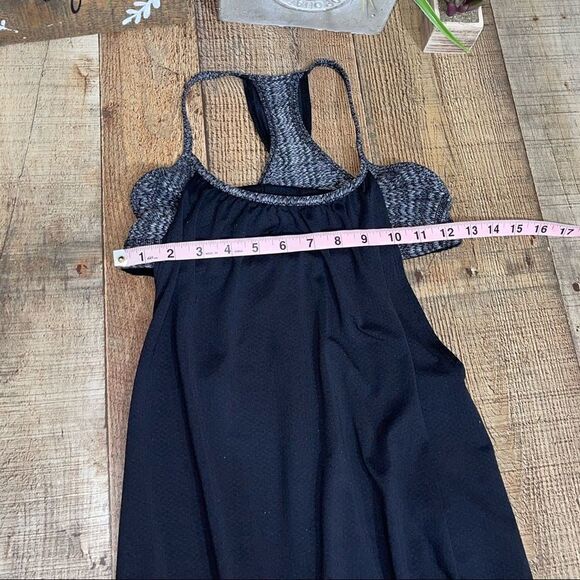 Lululemon Coal Strata Stripe No Limits Tank - Picture 6 of 9